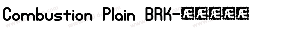 Combustion Plain BRK字体转换